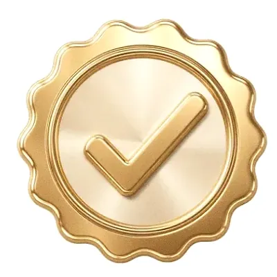 Checkmark badge — Karamba