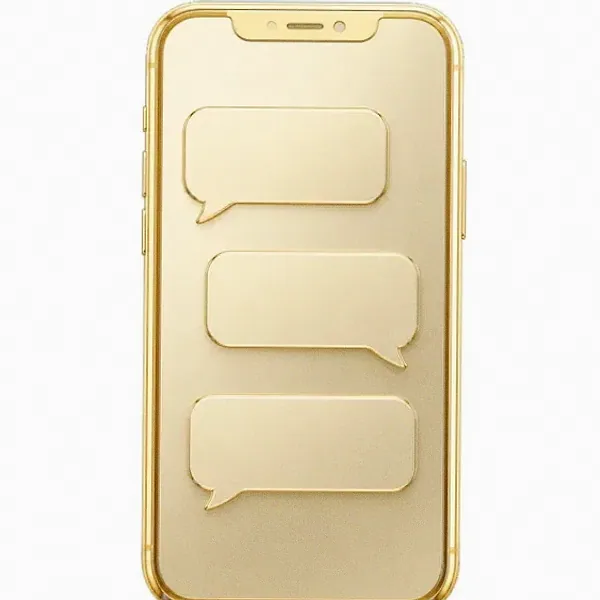Smartphone with chat bubbles — Karamba