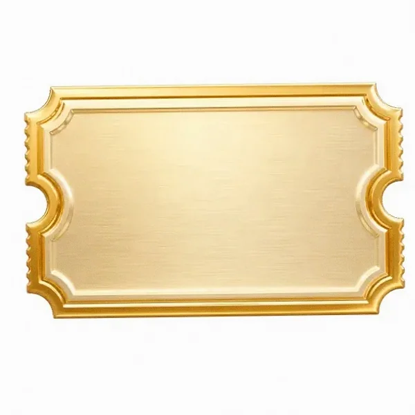 Blank ticket plaque — Karamba