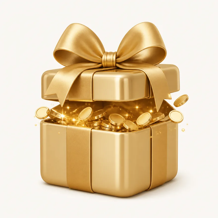 Ribbon-tied gift box — Karamba