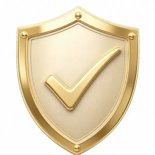 Checkmark shield — Karamba