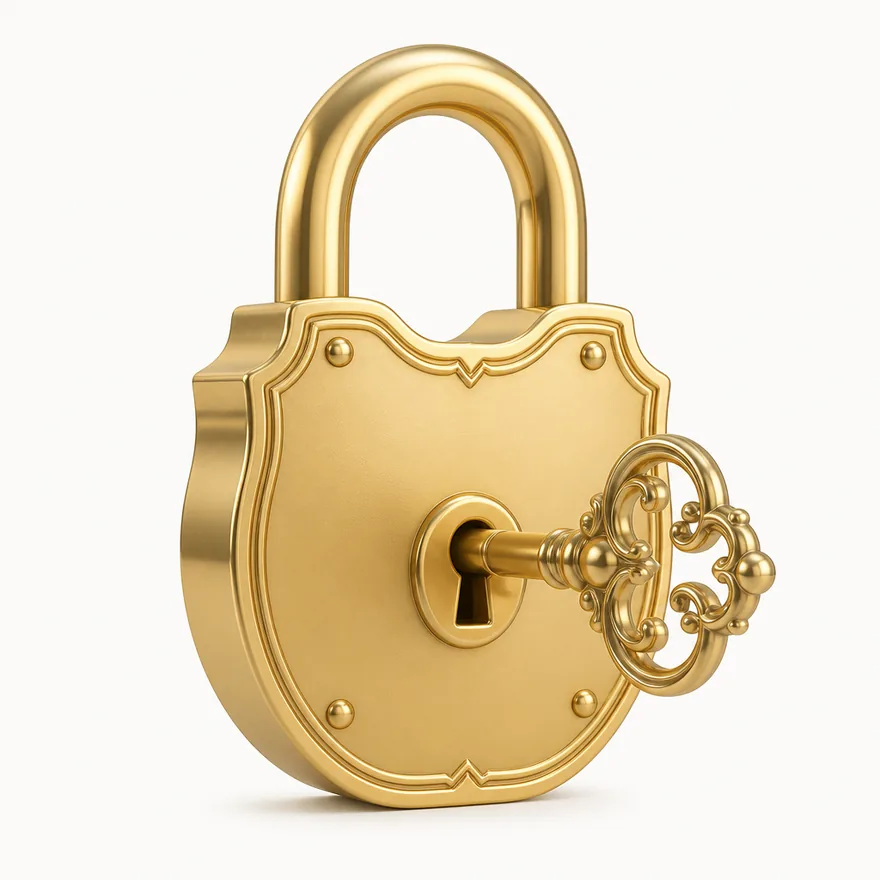 Padlock with key — Karamba