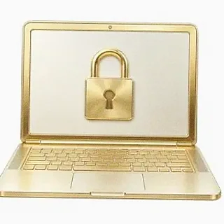 Laptop with padlock — Karamba