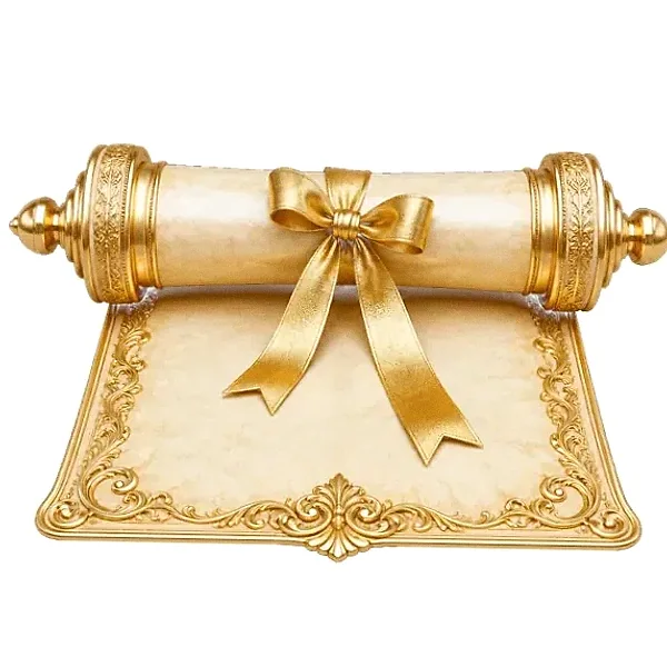 Decorated parchment scroll — Karamba
