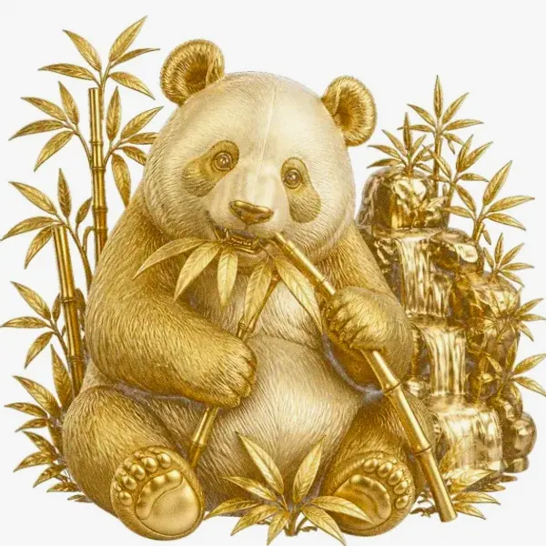 Panda eating bamboo — Karamba