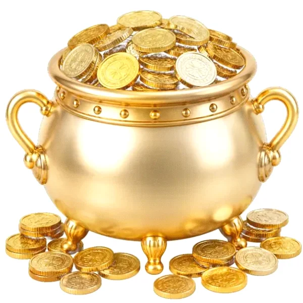 Coin-filled cauldron — Karamba